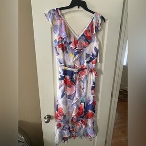 New! Harper Rose Sleeveless Ruffle Dress Lined Women’s size 12